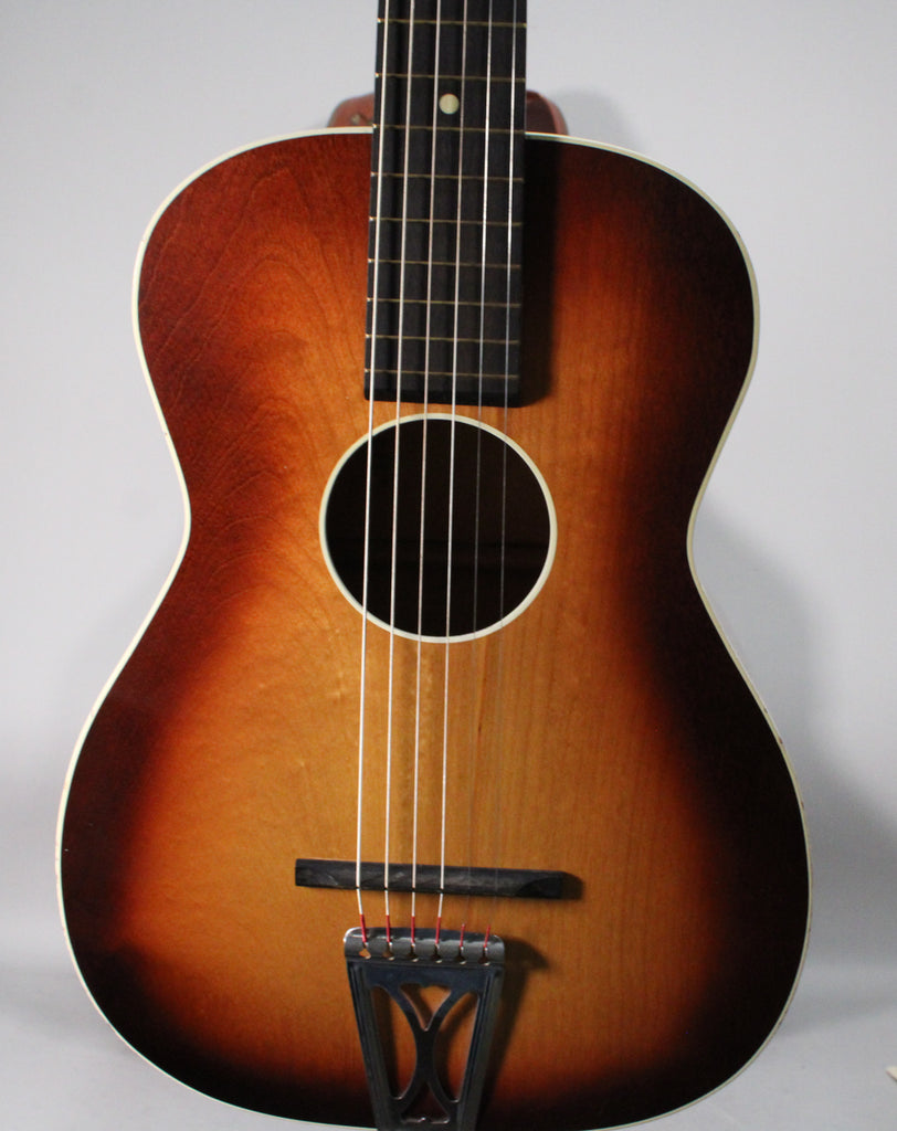 1950s Silvertone 605 Parlor Sunburst Acoustic Guitar w/OHSC