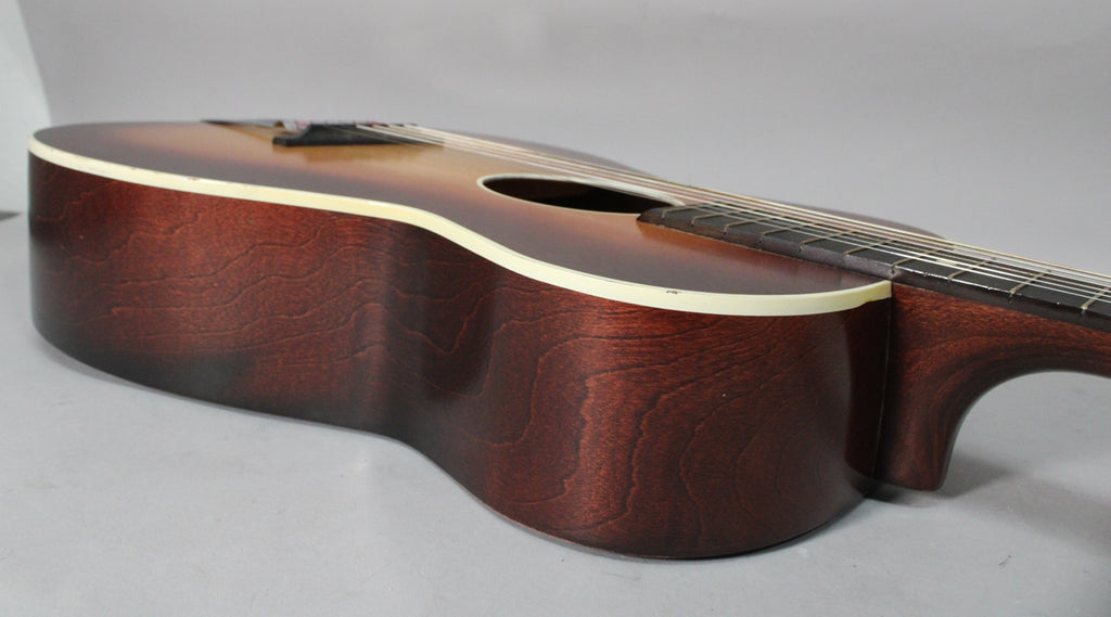 1950s Silvertone 605 Parlor Sunburst Acoustic Guitar w/OHSC