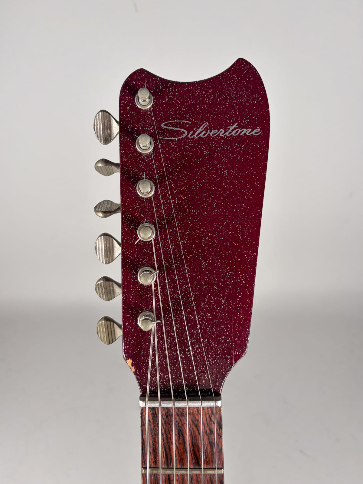 Circa 1960 's Silvertone Model 1457 Guitar And Amplifier "Amp In Case" Red Sparkle
