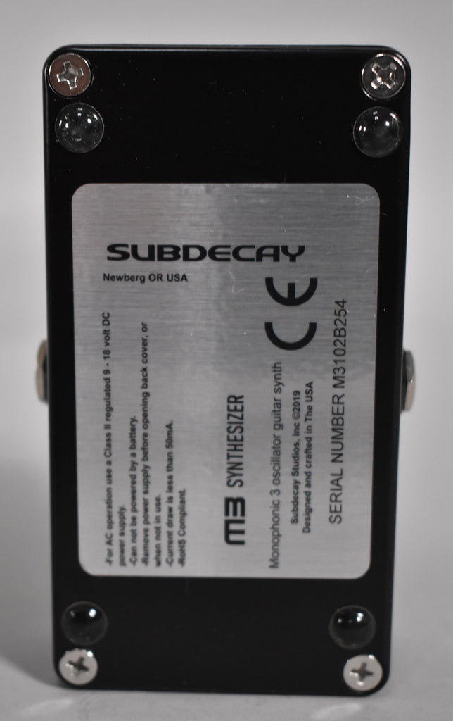 Subdecay M3 Monophonic 3 Oscillator Guitar Synth Pedal