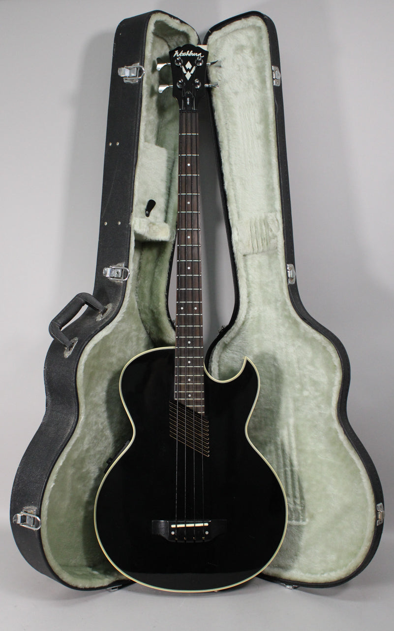 washburn 風格アクティブベース Washburn-Acoustic-Bass-Black-