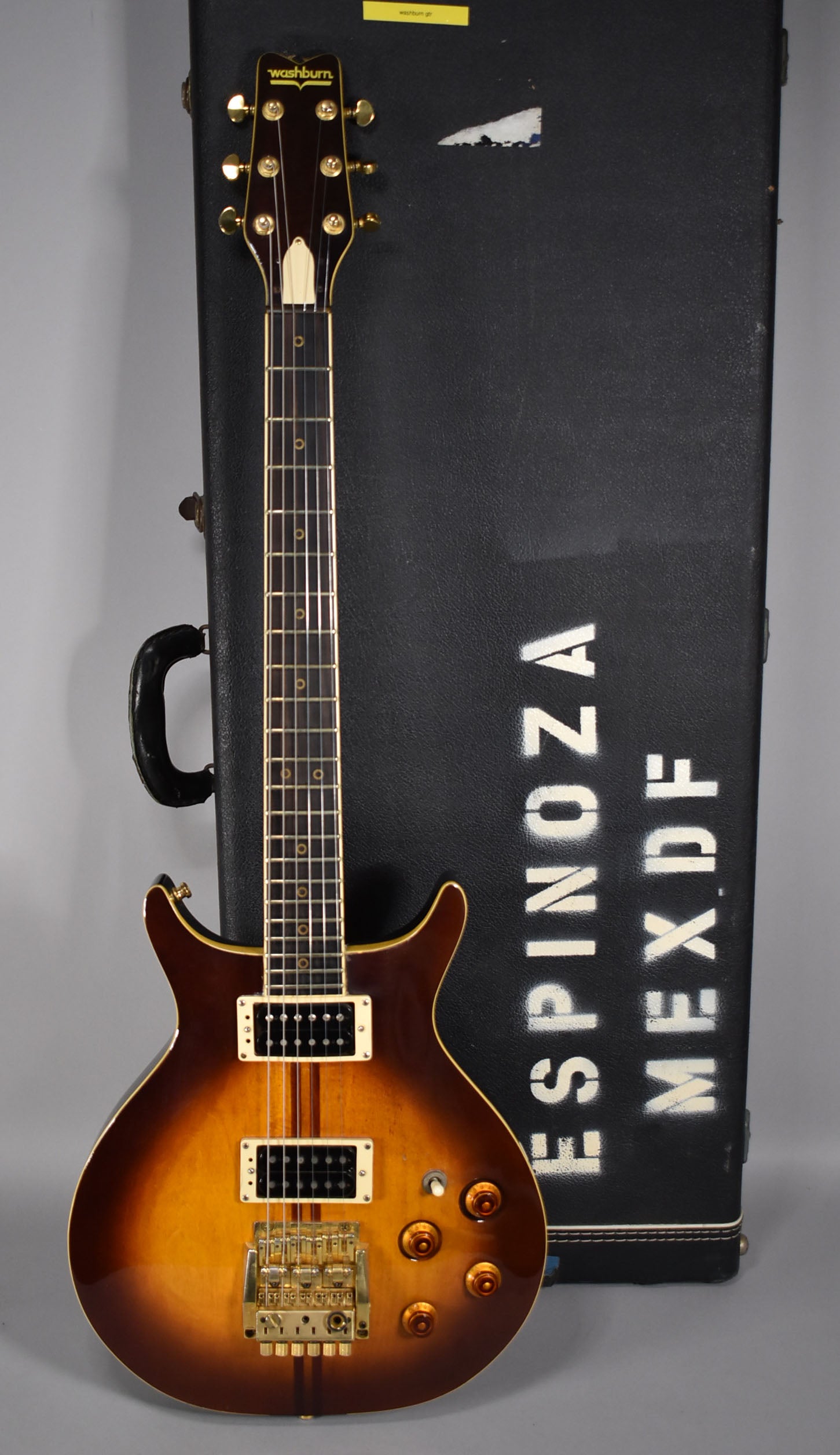 1981 Washburn Falcon Wing Series Tobacco Sunburst MIJ w/HSC