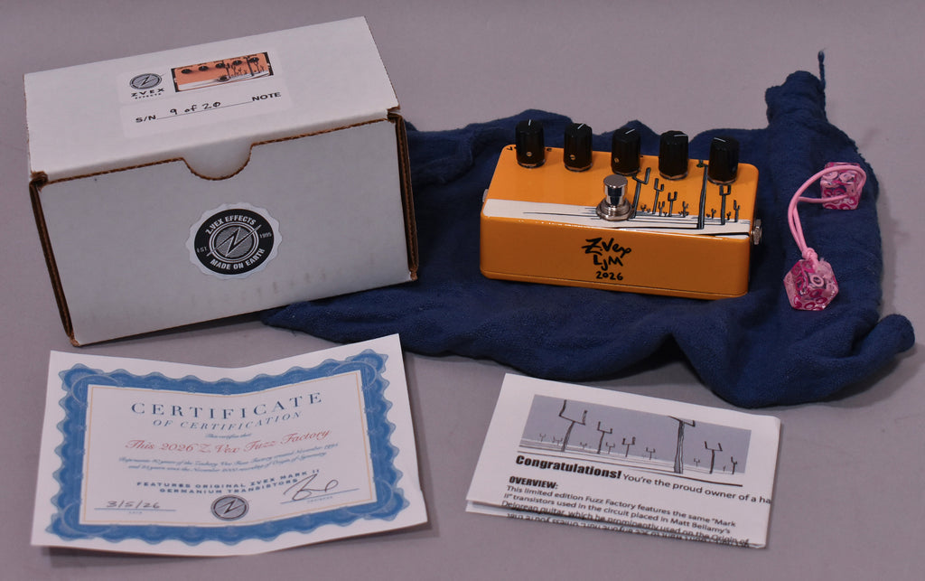 ZVEX Effects x Manson Origin Of Symmetry Fuzz Factory Hand-Painted Edition 9/20 w/BOX