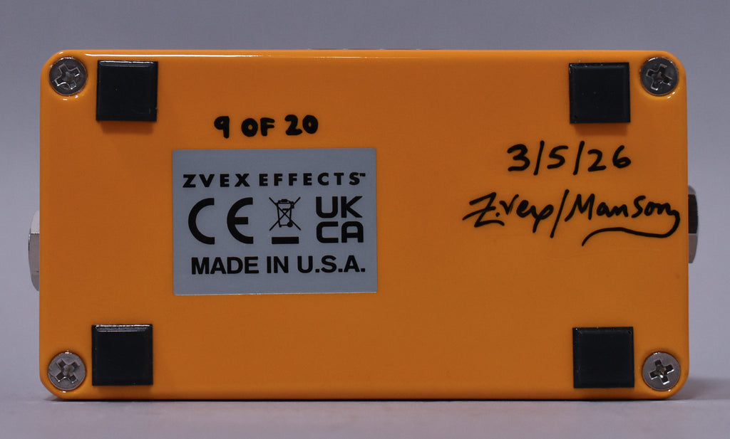 ZVEX Effects x Manson Origin Of Symmetry Fuzz Factory Hand-Painted Edition 9/20 w/BOX