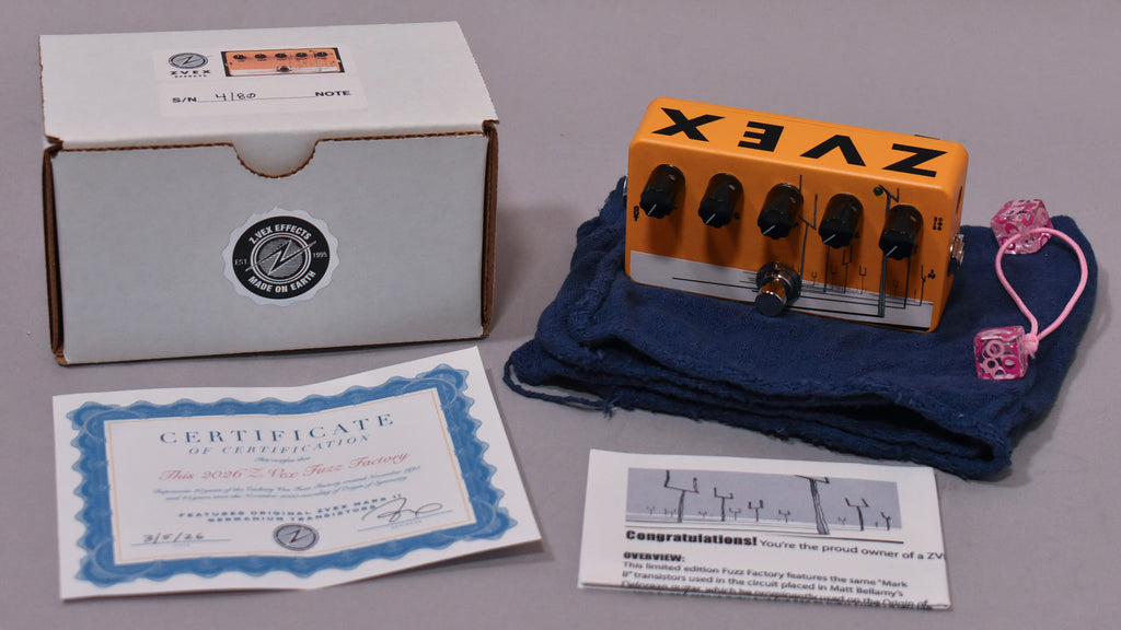 ZVEX Effects x Manson Origin Of Symmetry Fuzz Factory Print Edition 4/80 w/BOX