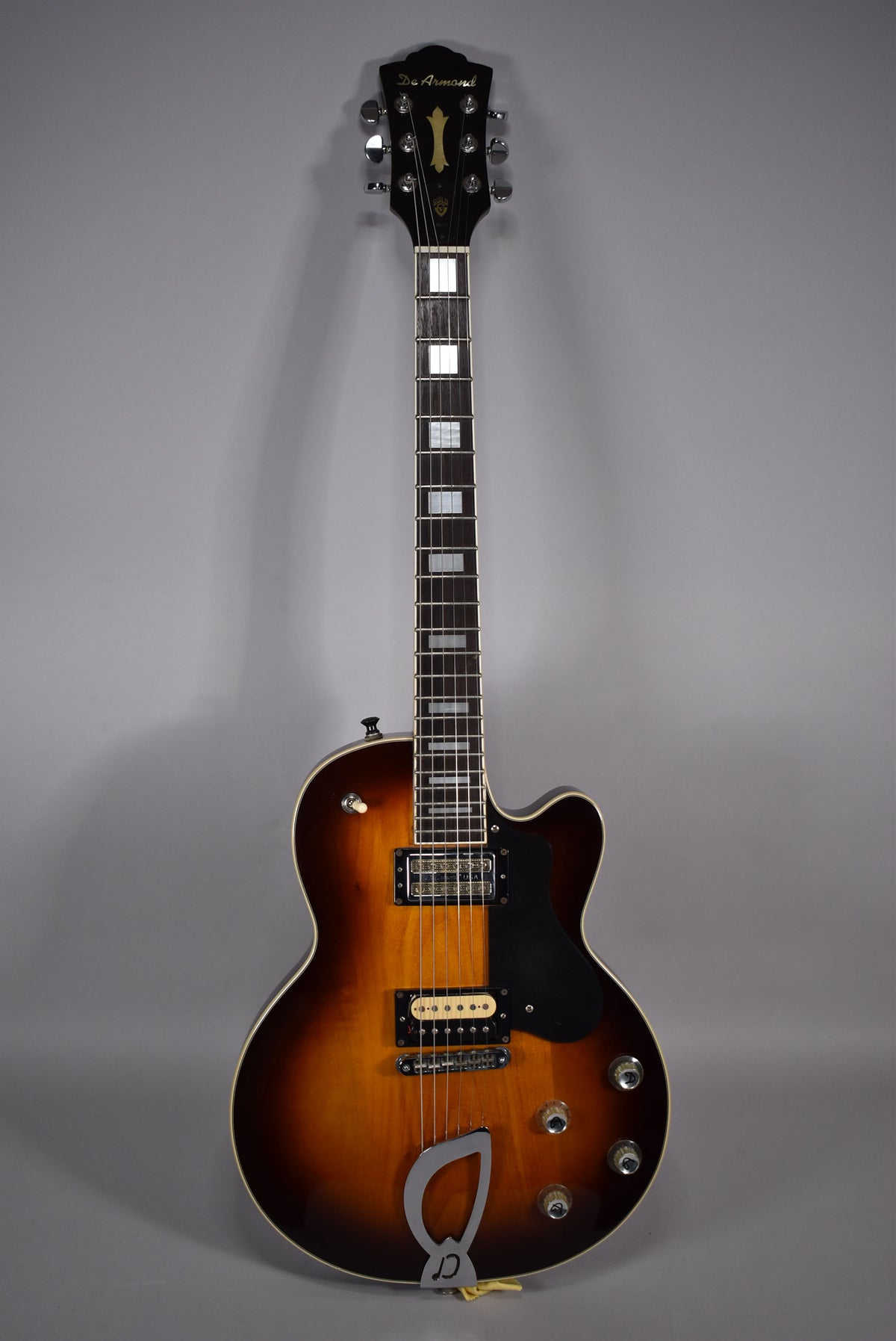 2000s DeArmond Guild M-75 Sunburst Finish Solid Body Electric