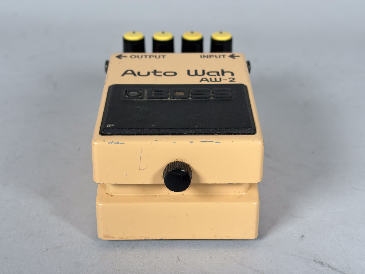 1994 Boss AW-2 Auto Wah Silver Label MIT Effect Pedal w/Box