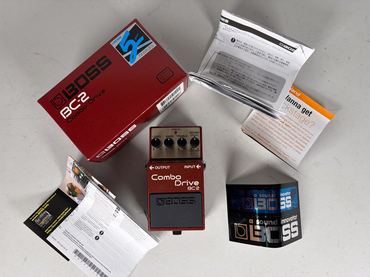 Boss BC-2 Combo Drive Overdrive Effect Pedal w/Box