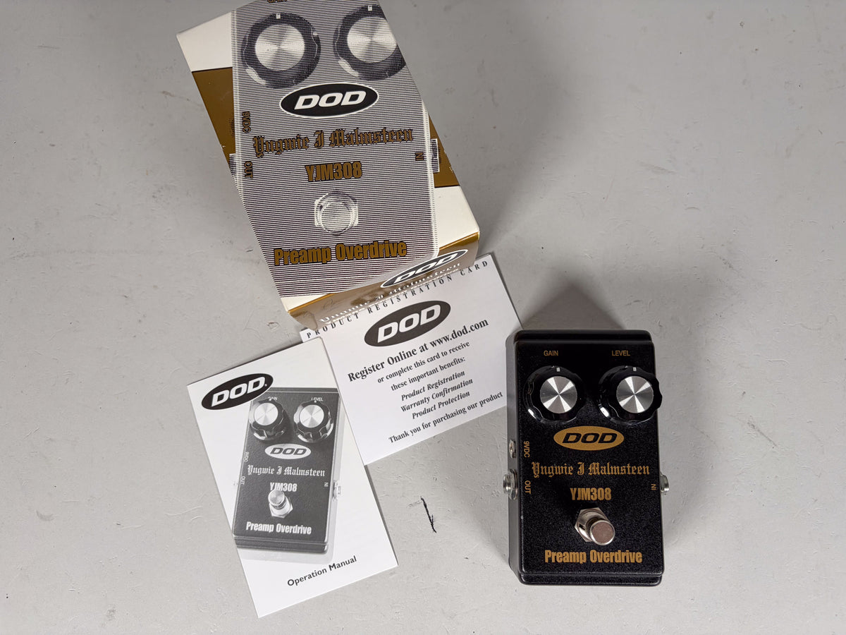 DOD Yngwie Malmsteen Preamp Overdrive YJM308 Effect Pedal w/Box
