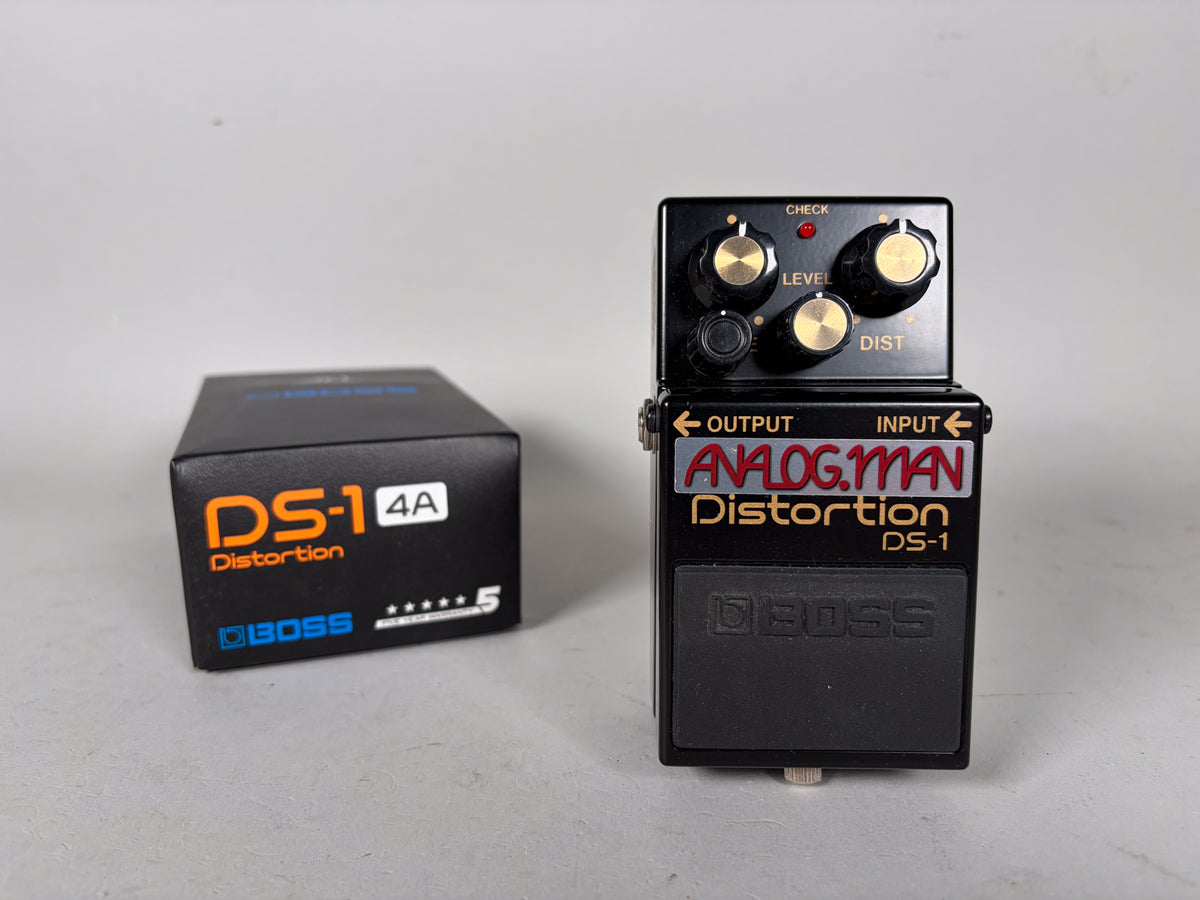 Boss DS-1 40th Anniversary Analogman Modded Distortion w/Box