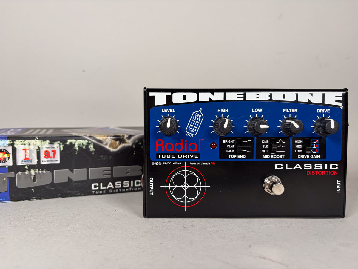 Radial Tonebone Classic Tube Distortion Effect Pedal w/Box