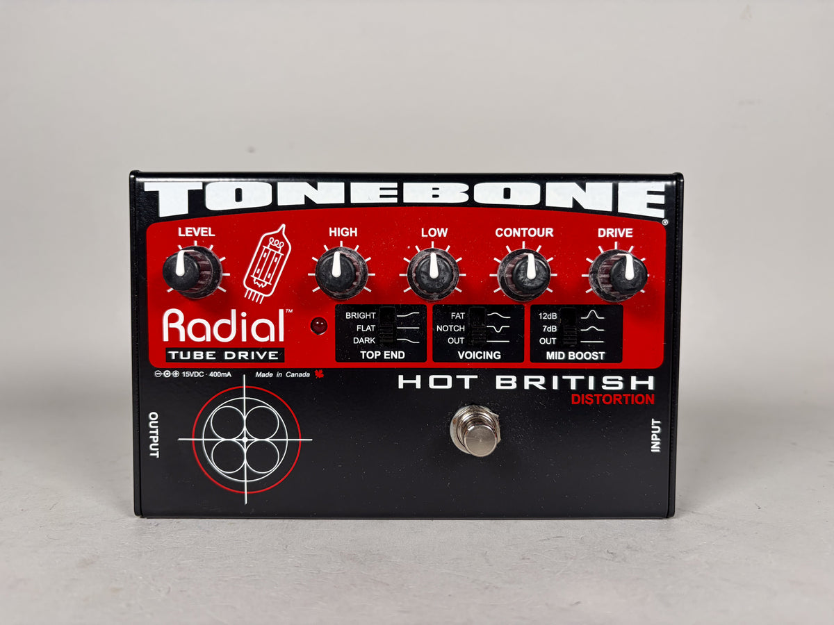 Radial Tonebone Hot British Tube Distortion Effect Pedal w/Box