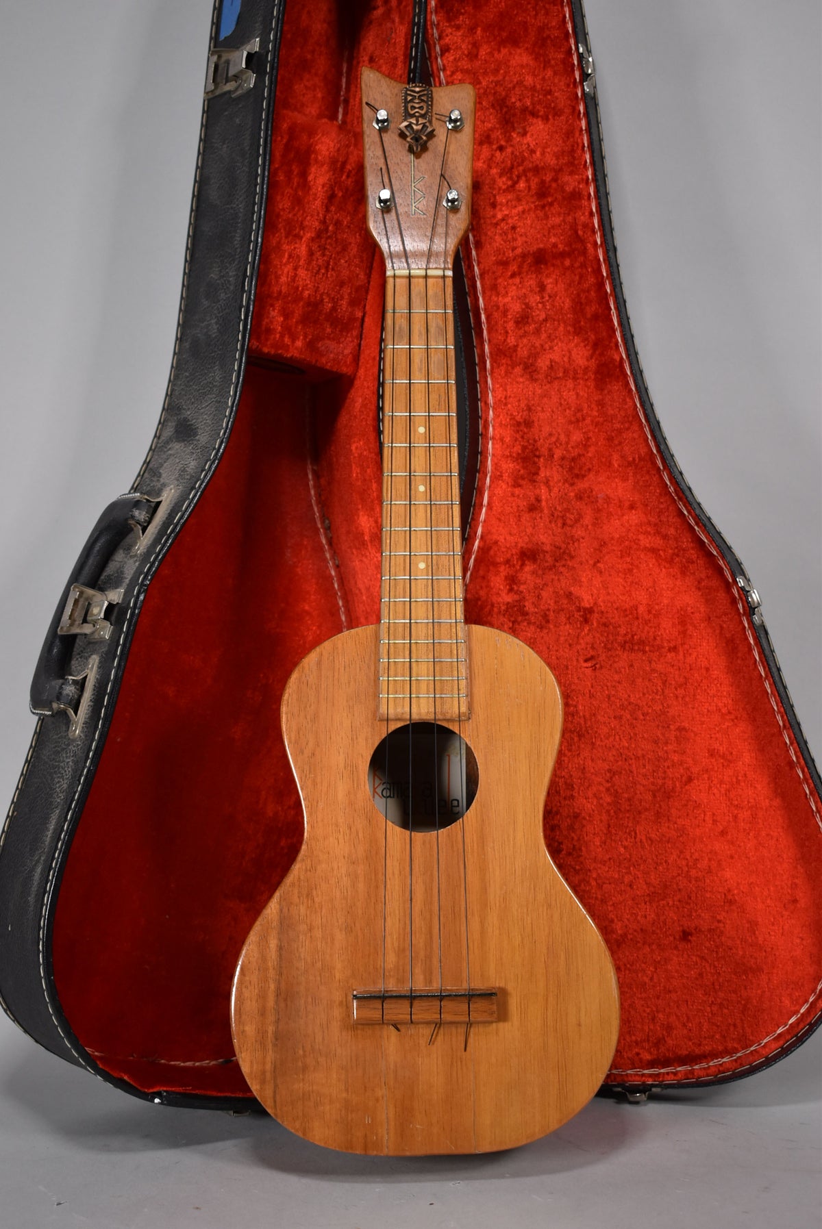1970 Kamaka Tiki Vintage Ukulele w/OSSC – Imperial Vintage Guitars