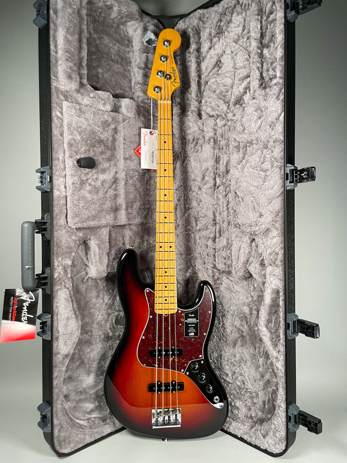 2022 Fender American Professional II Jazz Bass Sunburst Guitar w