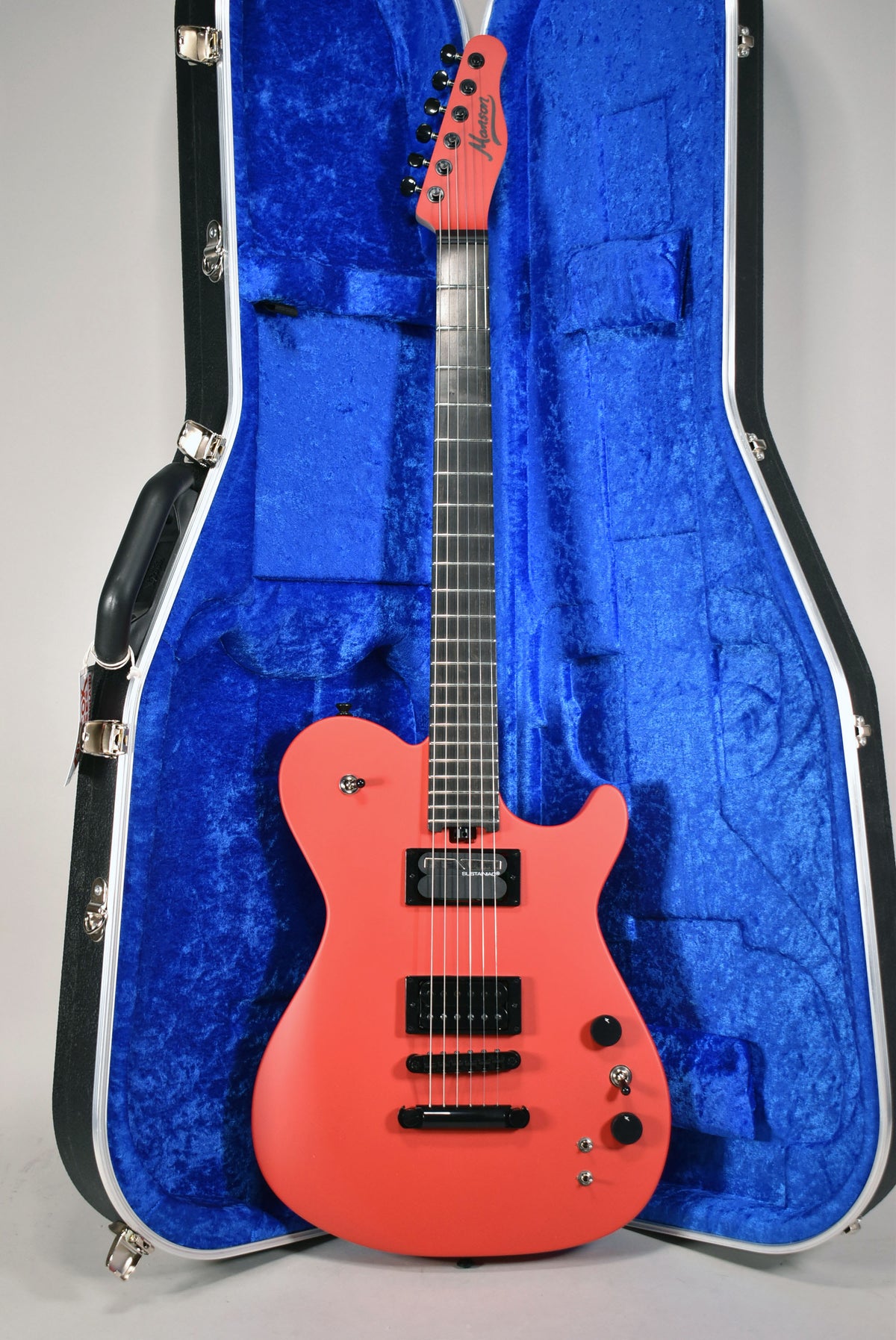 Manson Guitar Works MA-1 MIDI Sustainiac キルスイッチ 2021 Manson MA EVO Sustainiac Satin Fire Red Finish Electric
